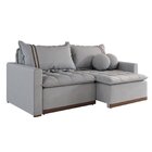 Sofá Cama Retrátil Em Madeira Eucalipto E Linho 200cm Flórida