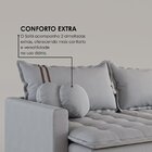 Sofá Cama Retrátil Em Madeira Eucalipto E Linho 200cm Flórida