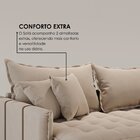 Sofá Cama Retrátil Em Madeira Eucalipto E Linho 220cm Creta B