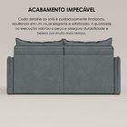 Sofá Cama Retrátil Em Madeira Eucalipto E Veludo 200cm Creta