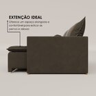 Sofá Cama Retrátil Em Madeira Eucalipto E Veludo 200cm Flórid