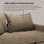 Sofá Cama Retrátil Em Madeira Eucalipto E Veludo 220cm Creta