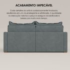 Sofá Cama Retrátil Em Madeira Eucalipto E Veludo 220cm Flórid