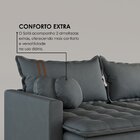 Sofá Cama Retrátil Em Madeira Eucalipto E Veludo 220cm Flórid