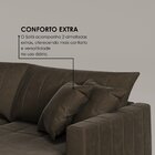 Sofá Cama Retrátil Em Madeira Eucalipto E Veludo 230cm Urugua