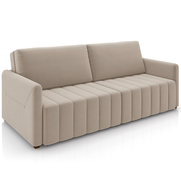 Sofá Cama Retrátil Para Sala De Estar 192cm Porthos M03 Velud