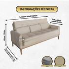 Sofá Cama Rivieira 2.00m - Bege