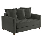 Sofa Cama Rocca Colchao Casal Pés De Madeira Talento Móveis