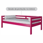 Sofá Cama Rosa Madeira Maciça