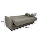 Sofa Cama Sala De Estar Madeira Maciça Daniela Veludo - Cappu