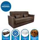 Sofa Cama Sala De Estar Madeira Maciça Daniela Veludo Matrix