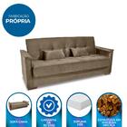 Sofa Cama Sala Madeira Maciça Daniela Veludo Turkey Matrix