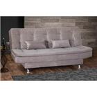 Sofá Cama Salomé 3 Lugares Encosto Retrátil Granite Marrom