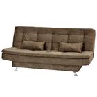 Sofá Cama Salome Suede Amassado Marrom - Matrix