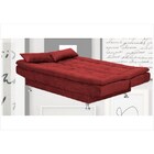 Sofá Cama Salome Suede Amassado Vermelho - Matrix