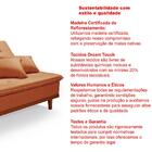 Sofá Cama Santorini Veludo Pés De Madeira Premium Terracota
