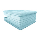 Sofá Cama Sena 190cm Reclinável Boucle Azul - Sallar Home