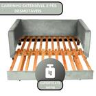 Sofá-cama Serene 1,60 M Veludo Cinza Aliber