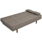 Sofá Cama Silver 3 Lugares Reclinável 1,92 Material Linho Car