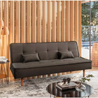 Sofá Cama Silver 3 Lugares Reclinável Suede Marrom 1,92 Speci