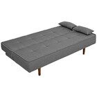 Sofá Cama Silver Linho Cinza Grafite 1,92 Star Confort
