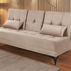 Sofá Cama Solteiro Colorado Reclinável 3 Posições Em Suede  B