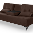 Sofá Cama Solteiro Colorado Reclinável 3 Posições Em Suede  M