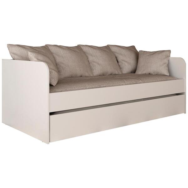 Sofa Cama Solteiro Com Auxiliar Cm8032 Tecno Mobili