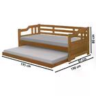 Sofa Cama Solteiro Com Cama Auxiliar Madeira Imbuia At Moveis