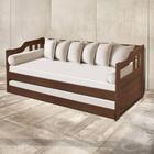Sofa Cama Solteiro De Madeira Maciça Com Cama Auxiliar Atraen