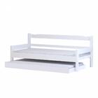 Sofá Cama Solteiro De Madeira Maciça Com Cama Auxiliar Nemarg