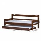 Sofá Cama Solteiro De Madeira Maciça Com Cama Auxiliar Nemarg