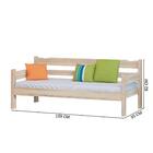 Sofá Cama Solteiro De Madeira Maciça Imbuia Com Colchão Nemar