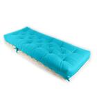 Sofa Cama Solteiro Futon Dobrável Azul Tiffany