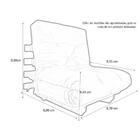 Sofa Cama Solteiro Futon Dobrável Goiaba