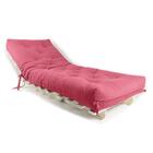 Sofa Cama Solteiro Futon Dobrável Goiaba