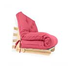 Sofa Cama Solteiro Futon Dobrável Goiaba