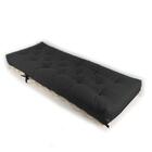 Sofa Cama Solteiro Futon Dobrável Preto