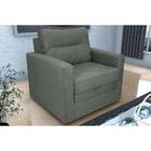 Sofá-cama Solteiro Marisol Suede Cinza