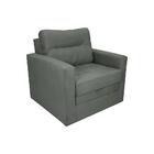 Sofá-cama Solteiro Marisol Suede Cinza