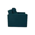 Sofá-cama Solteiro Marisol Suede Petróleo