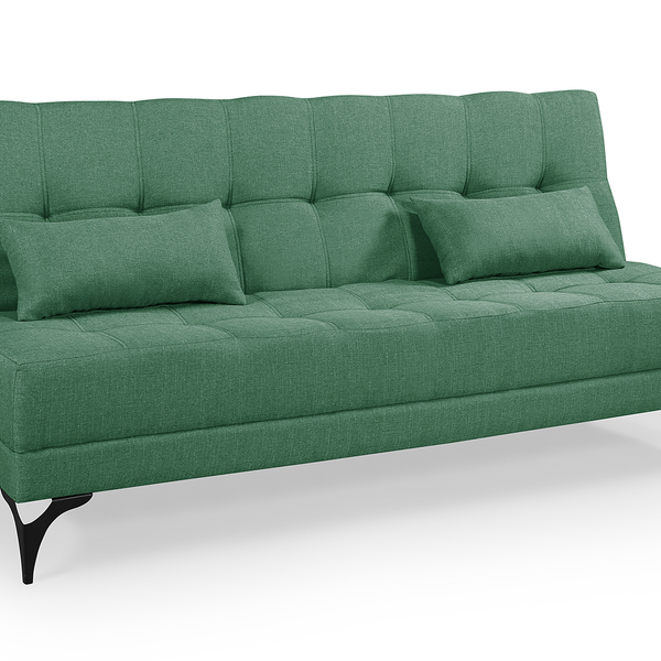 Sofá Cama Solteiro Nevada Reclinavel Revestimento Linho Pes E