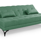 Sofá Cama Solteiro Nevada Reclinavel Revestimento Linho Pes E