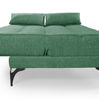 Sofá Cama Solteiro Nevada Reclinavel Revestimento Linho Pes E