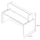 Sofá Cama Solteiro Retrátil Horizontal Com Mesa Escrivaninha