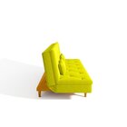 Sofá Cama Suede 3 Lugares Tokio Yescasa Amarelo