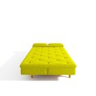 Sofá Cama Suede 3 Lugares Tokio Yescasa Amarelo
