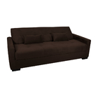 Sofá Cama Tone 203cm Reclinável Manual Suede Marrom - Sallar