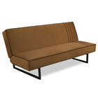 Sofá Cama Treviso Veludo Terracota Com Preto Konfort