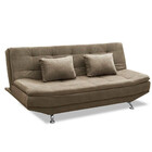 Sofá Cama Valencia 3 Lugares Reclinável Bege - Speciale Home